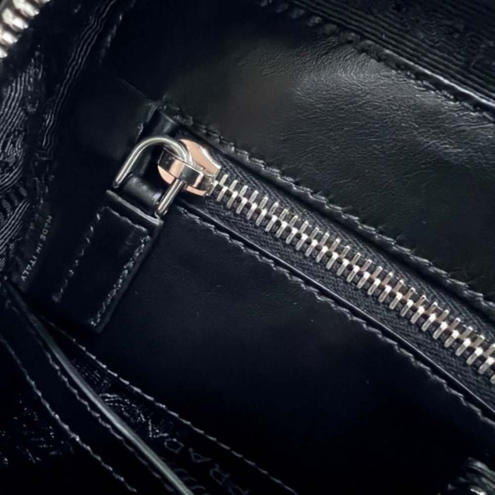 Prada Men's Large Black Saffiano Leather Square Backpack - Picture 9 of 14